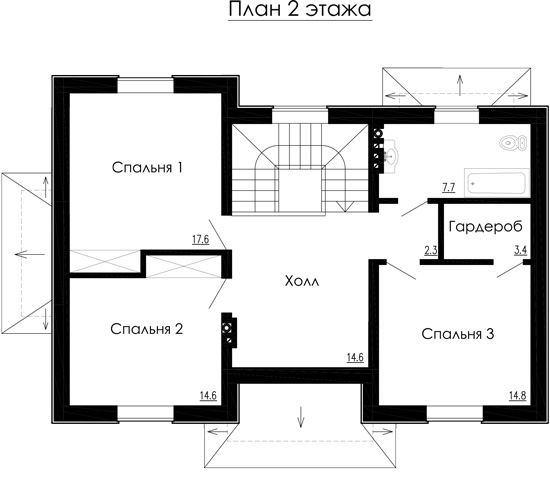 планировка 2 этажа