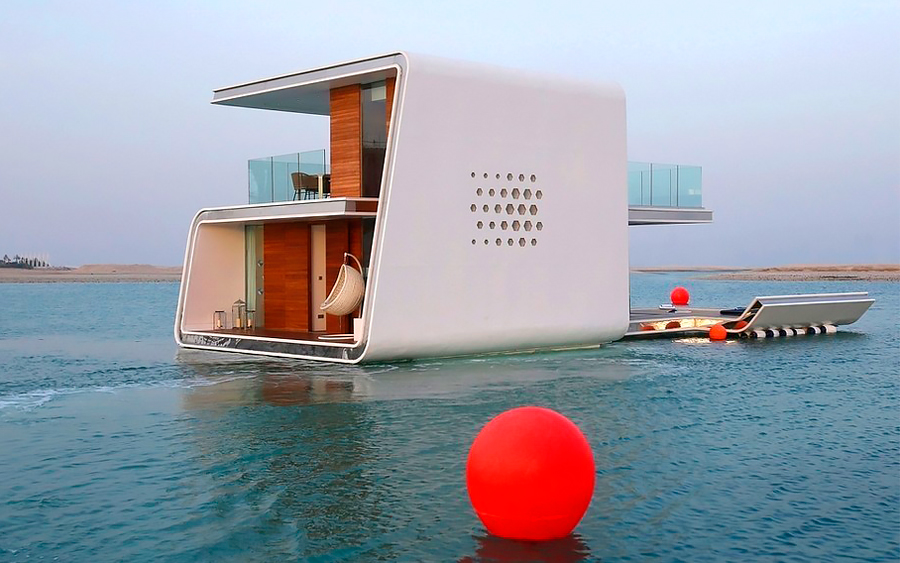 Плавающие дома Floating Seahouse в Дубае построены