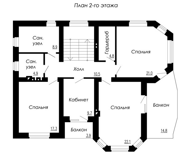 планировка 2 этажа