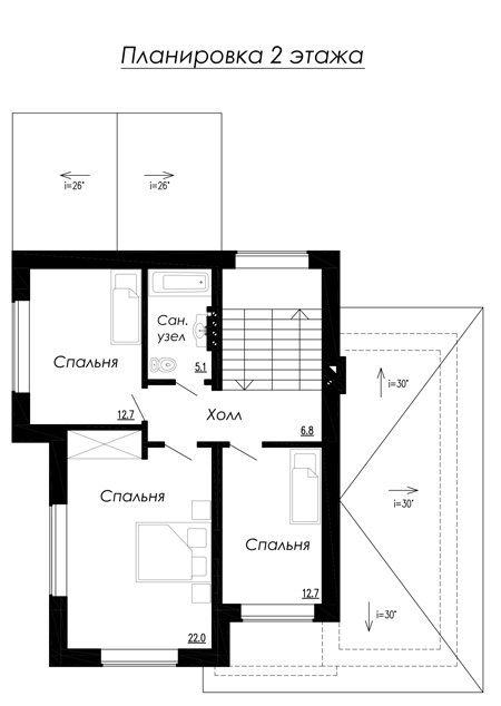 план дома двухэтажного