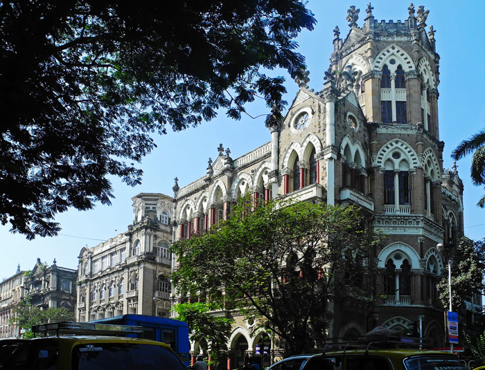 Бомбей (Мумбай). Колониальная неоготическая архитектура. Фотографии