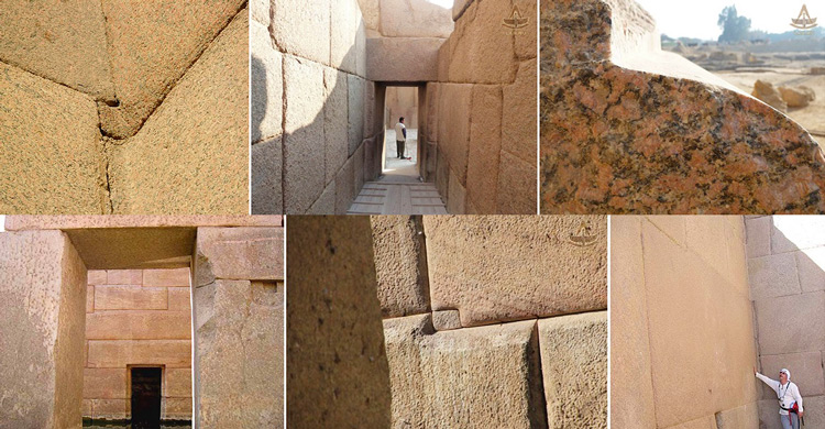огромные блоки мегалиты Египетских пирамид храмов