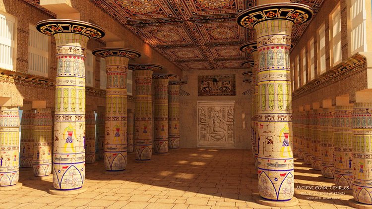 архитектура древнего египта реконструкция