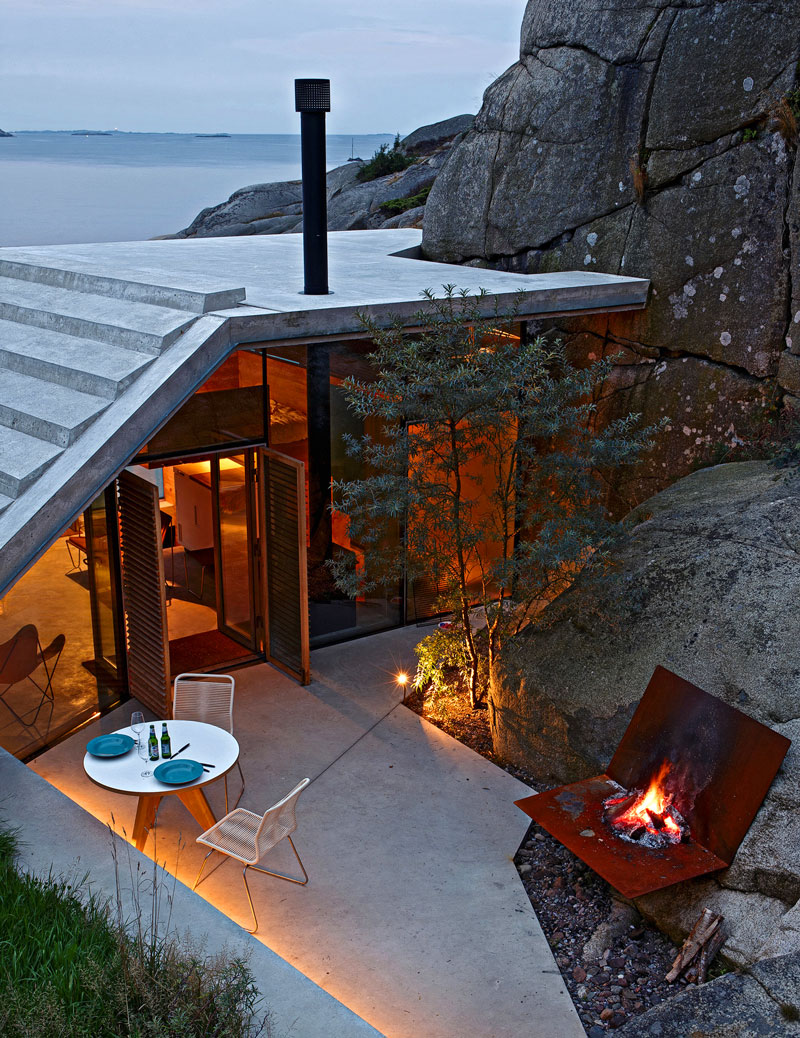 мини-дом с панорамной крышей в Норвегии