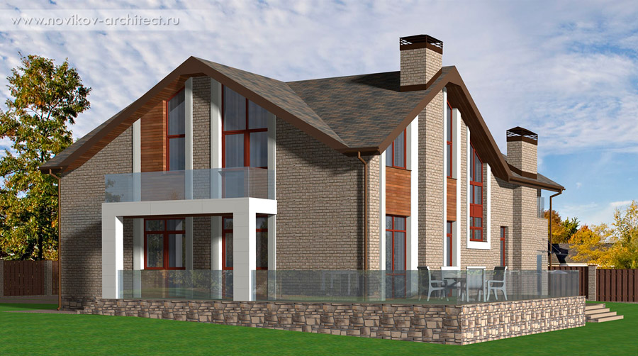 Дизайн фасадов коттеджей и домов